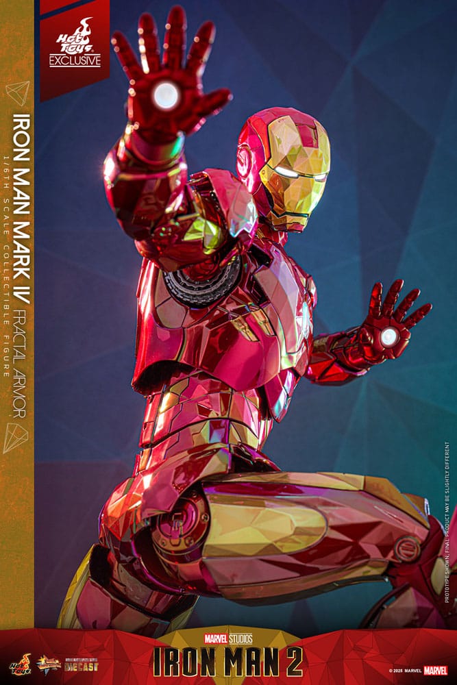 Iron Man Movie Masterpiece Diecast Actionfigur 1/6 Iron Man Mark VI (Fractal Armor) Hot Toys Exclusive 33 cm - Preorder - ETA: 03.09.2025