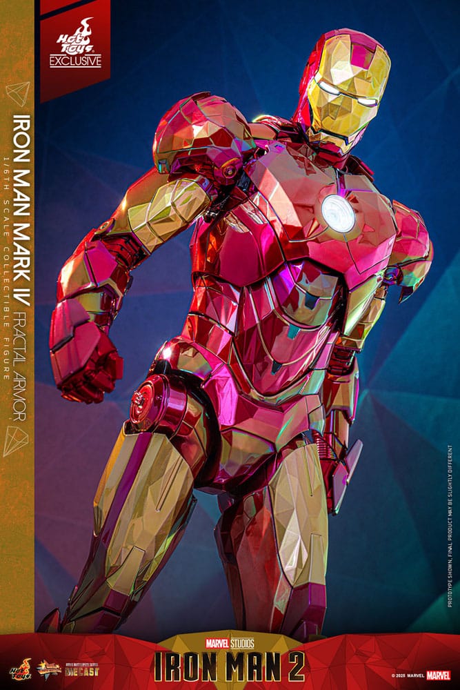Iron Man Movie Masterpiece Diecast Actionfigur 1/6 Iron Man Mark VI (Fractal Armor) Hot Toys Exclusive 33 cm - Preorder - ETA: 03.09.2025