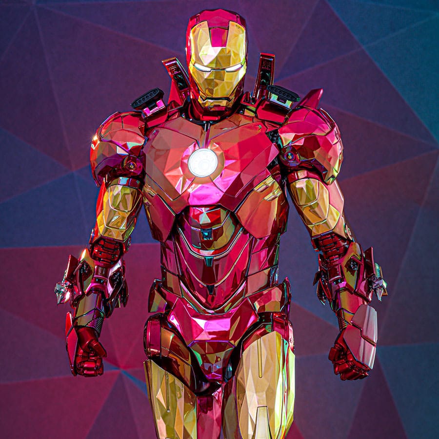 Iron Man Movie Masterpiece Diecast Actionfigur 1/6 Iron Man Mark VI (Fractal Armor) Hot Toys Exclusive 33 cm - Preorder - ETA: 03.09.2025
