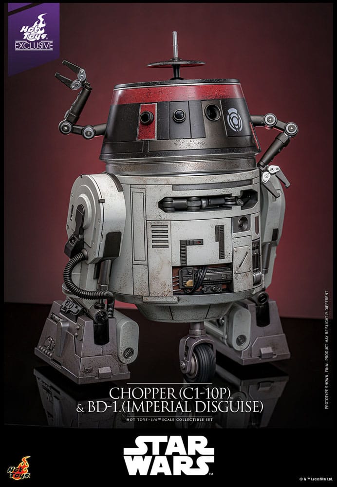 Star Wars Actionfigur Set 1/6 Chopper (C1-10P™) & BD-1™ (Imperial Disguise) 18 cm & 8 cm - Versand: 5-7 Tage nach Bestellung