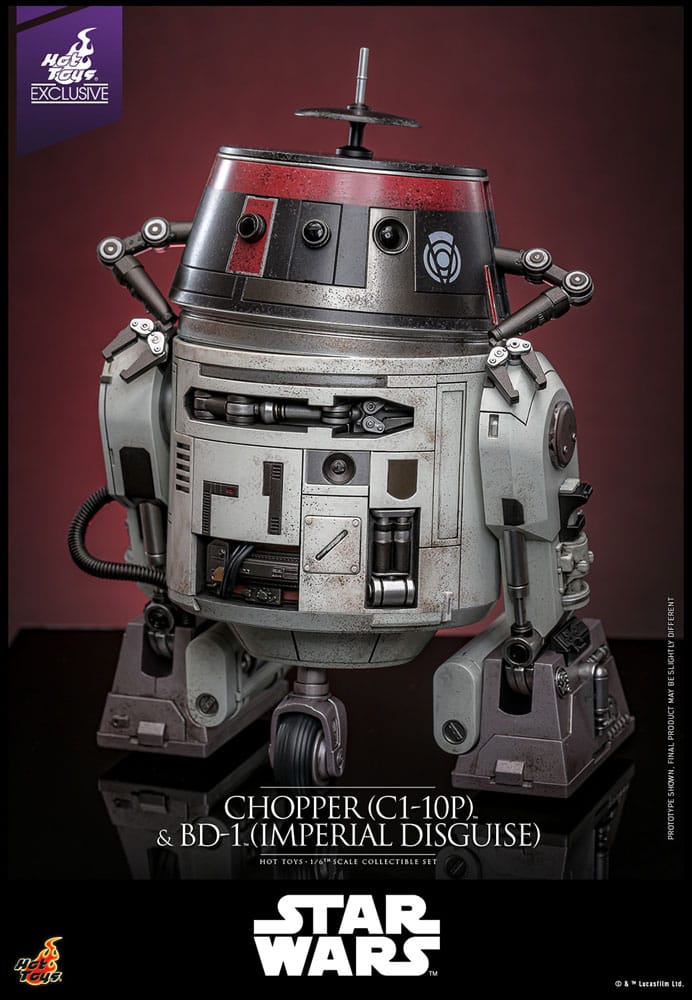 Star Wars Actionfigur Set 1/6 Chopper (C1-10P™) & BD-1™ (Imperial Disguise) 18 cm & 8 cm - Versand: 5-7 Tage nach Bestellung