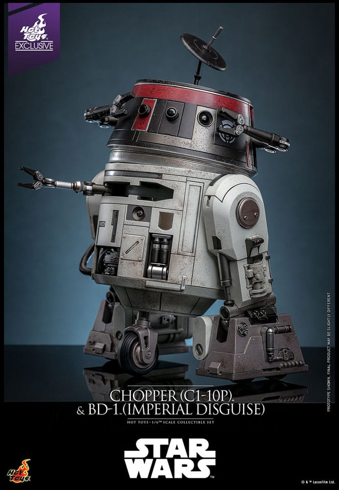 Star Wars Actionfigur Set 1/6 Chopper (C1-10P™) & BD-1™ (Imperial Disguise) 18 cm & 8 cm - Versand: 5-7 Tage nach Bestellung