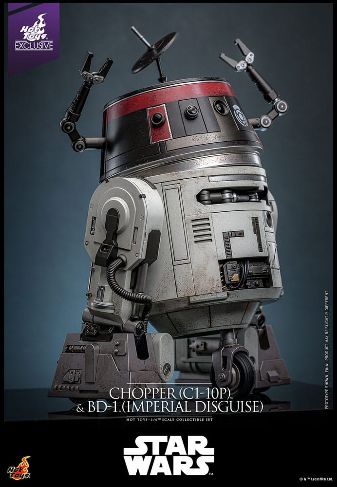 Star Wars Actionfigur Set 1/6 Chopper (C1-10P™) & BD-1™ (Imperial Disguise) 18 cm & 8 cm - Versand: 5-7 Tage nach Bestellung