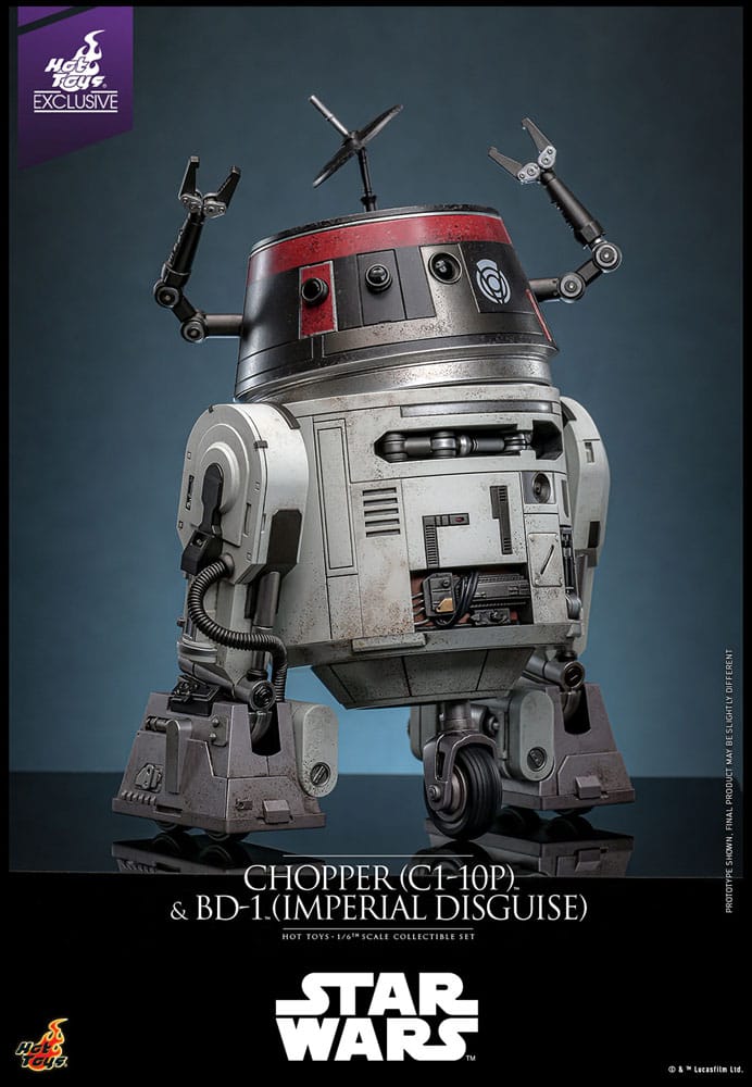 Star Wars Actionfigur Set 1/6 Chopper (C1-10P™) & BD-1™ (Imperial Disguise) 18 cm & 8 cm - Versand: 5-7 Tage nach Bestellung