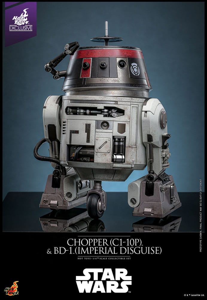 Star Wars Actionfigur Set 1/6 Chopper (C1-10P™) & BD-1™ (Imperial Disguise) 18 cm & 8 cm - Versand: 5-7 Tage nach Bestellung
