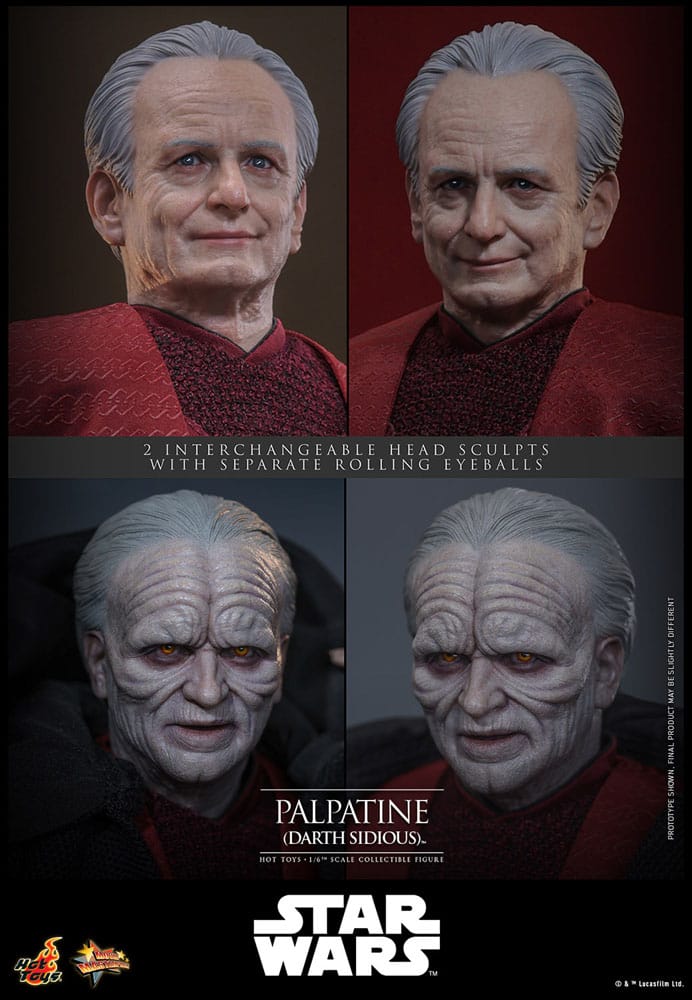 Star Wars: Episode III - Die Rache der Sith Actionfigur 1/6 Palpatine (Darth Sidious) 29 cm - Preorder - ETA: 24.11.2026