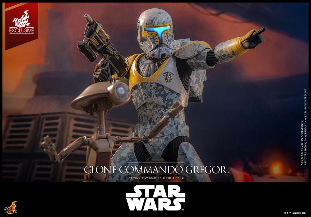 Star Wars: The Clone Wars Actionfigur 1/6 Clone Commando Gregor Hot Toys Exclusive 30 cm - Preorder - ETA: 25.12.2025