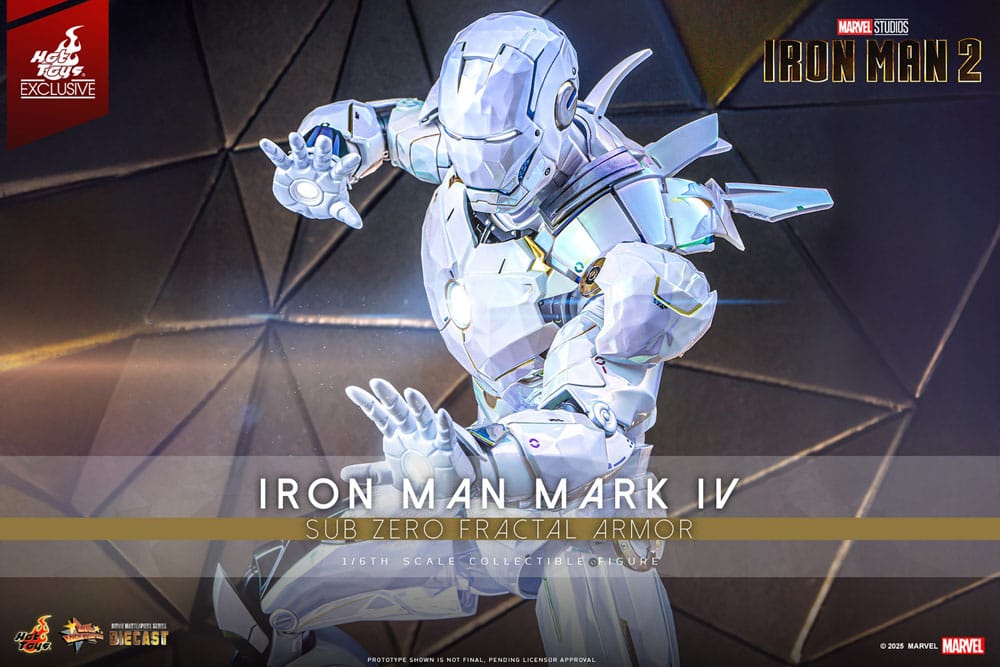 Iron Man 2 Movie Masterpiece Diecast Actionfigur 1/6 Iron Man Mark IV (Sub-Zero Fractal Armor) Hot Toys Exclusive 33 cm - Preorder - ETA: 25.02.2026