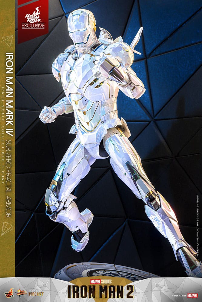 Iron Man 2 Movie Masterpiece Diecast Actionfigur 1/6 Iron Man Mark IV (Sub-Zero Fractal Armor) Hot Toys Exclusive 33 cm - Preorder - ETA: 25.02.2026
