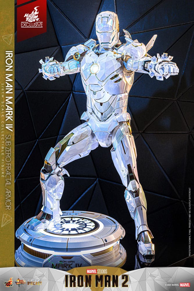 Iron Man 2 Movie Masterpiece Diecast Actionfigur 1/6 Iron Man Mark IV (Sub-Zero Fractal Armor) Hot Toys Exclusive 33 cm - Preorder - ETA: 25.02.2026