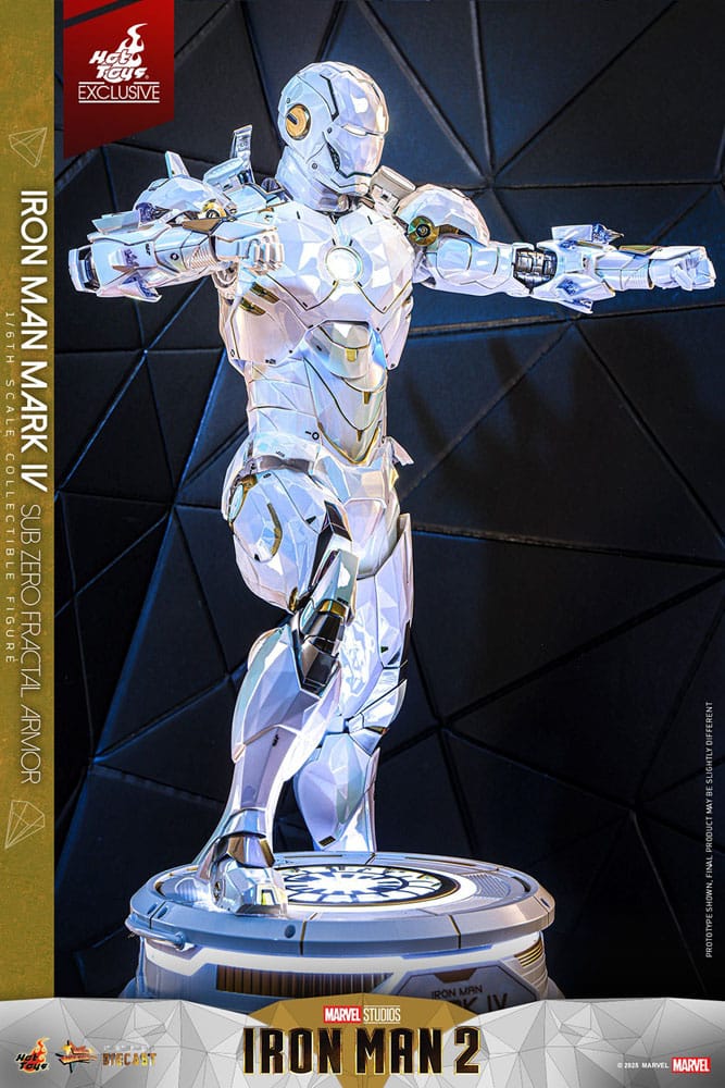 Iron Man 2 Movie Masterpiece Diecast Actionfigur 1/6 Iron Man Mark IV (Sub-Zero Fractal Armor) Hot Toys Exclusive 33 cm - Preorder - ETA: 25.02.2026