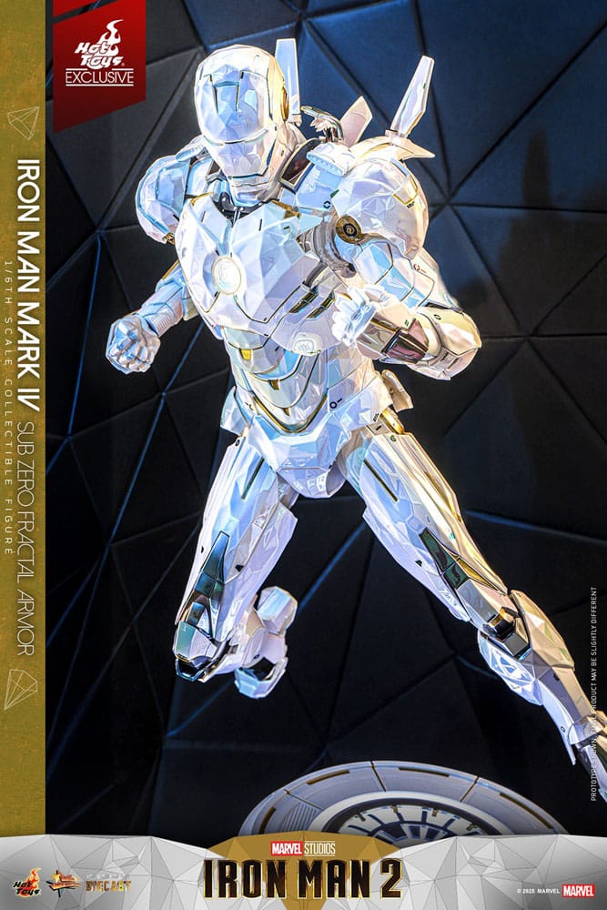 Iron Man 2 Movie Masterpiece Diecast Actionfigur 1/6 Iron Man Mark IV (Sub-Zero Fractal Armor) Hot Toys Exclusive 33 cm - Preorder - ETA: 25.02.2026