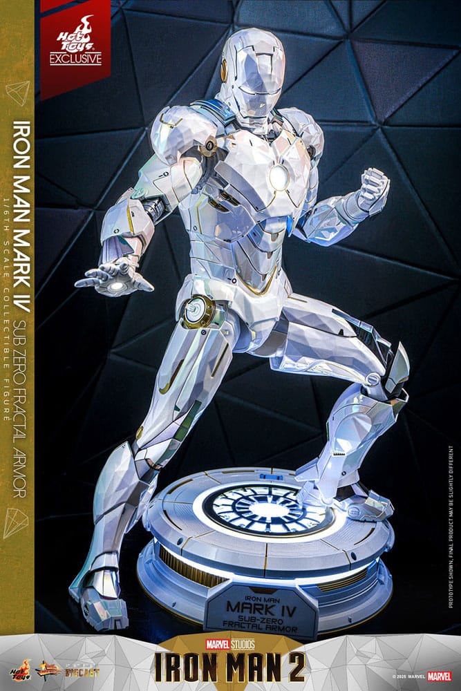 Iron Man 2 Movie Masterpiece Diecast Actionfigur 1/6 Iron Man Mark IV (Sub-Zero Fractal Armor) Hot Toys Exclusive 33 cm - Preorder - ETA: 25.02.2026