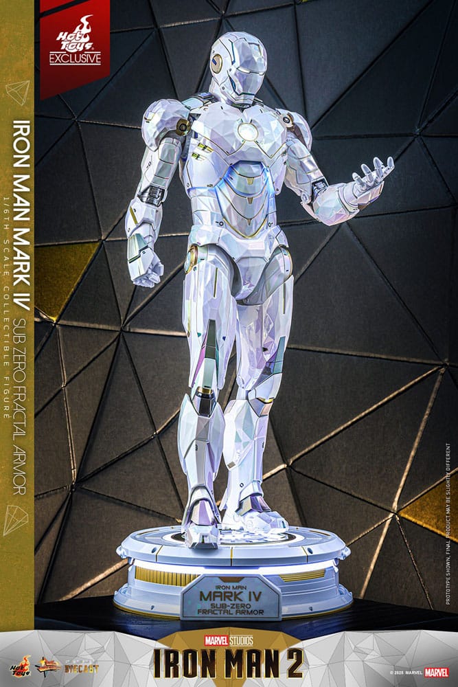 Iron Man 2 Movie Masterpiece Diecast Actionfigur 1/6 Iron Man Mark IV (Sub-Zero Fractal Armor) Hot Toys Exclusive 33 cm - Preorder - ETA: 25.02.2026