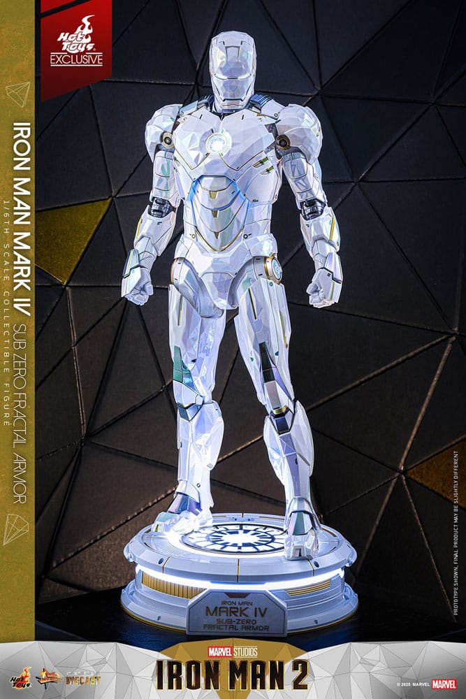 Iron Man 2 Movie Masterpiece Diecast Actionfigur 1/6 Iron Man Mark IV (Sub-Zero Fractal Armor) Hot Toys Exclusive 33 cm - Preorder - ETA: 25.02.2026
