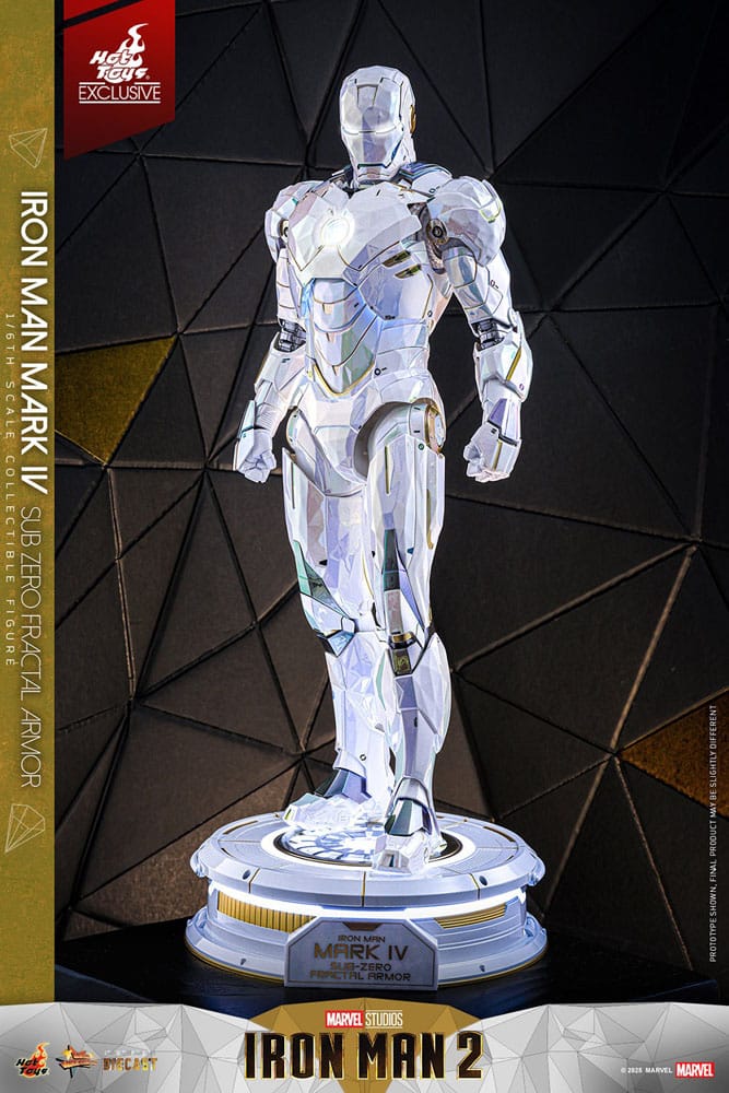 Iron Man 2 Movie Masterpiece Diecast Actionfigur 1/6 Iron Man Mark IV (Sub-Zero Fractal Armor) Hot Toys Exclusive 33 cm - Preorder - ETA: 25.02.2026
