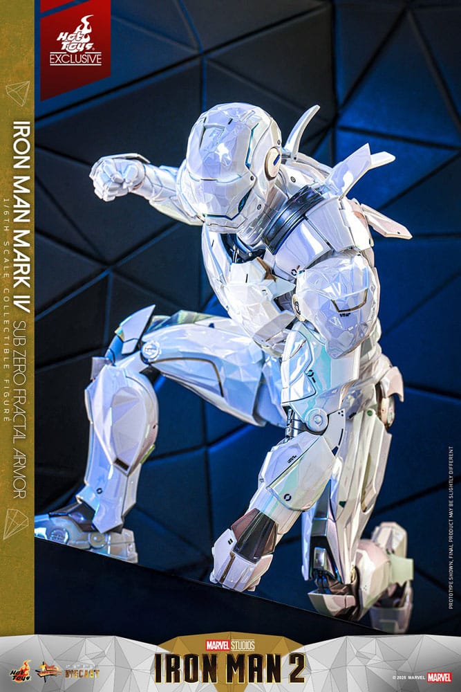 Iron Man 2 Movie Masterpiece Diecast Actionfigur 1/6 Iron Man Mark IV (Sub-Zero Fractal Armor) Hot Toys Exclusive 33 cm - Preorder - ETA: 25.02.2026