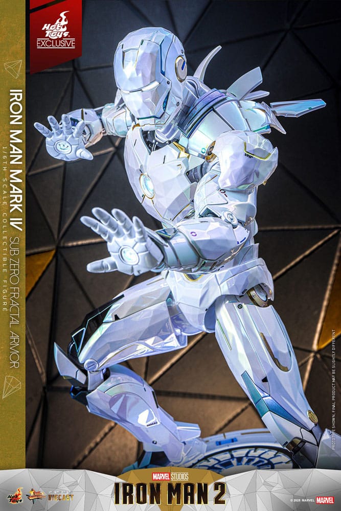 Iron Man 2 Movie Masterpiece Diecast Actionfigur 1/6 Iron Man Mark IV (Sub-Zero Fractal Armor) Hot Toys Exclusive 33 cm - Preorder - ETA: 25.02.2026