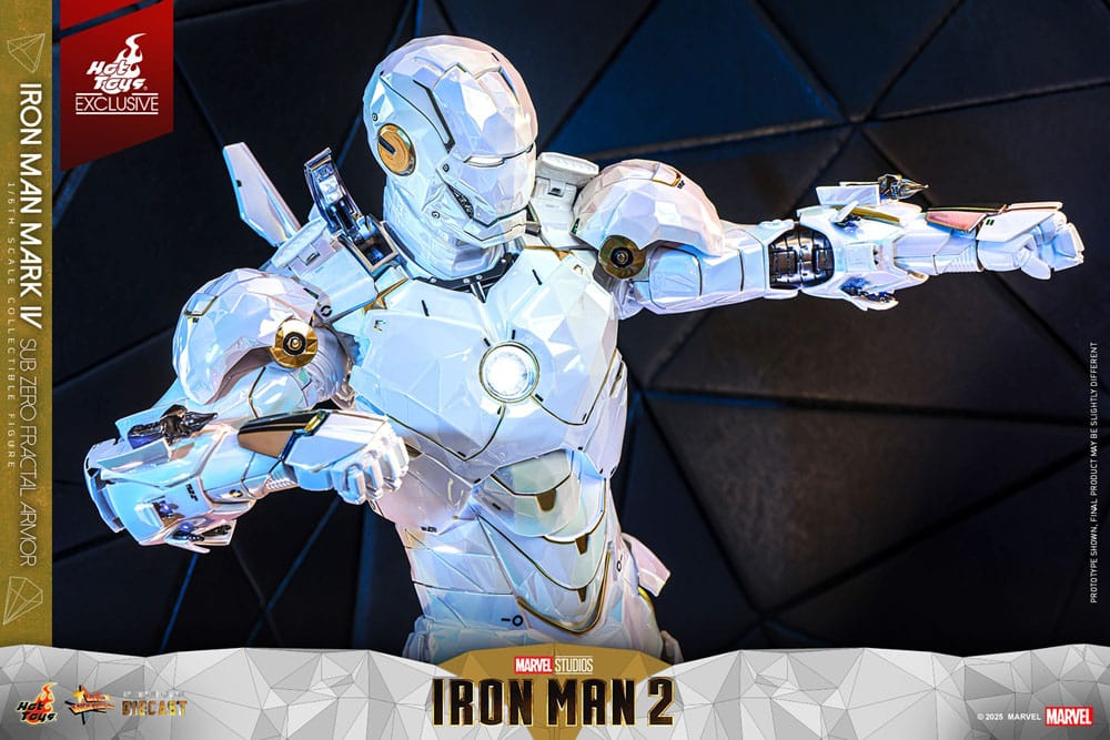 Iron Man 2 Movie Masterpiece Diecast Actionfigur 1/6 Iron Man Mark IV (Sub-Zero Fractal Armor) Hot Toys Exclusive 33 cm - Preorder - ETA: 25.02.2026