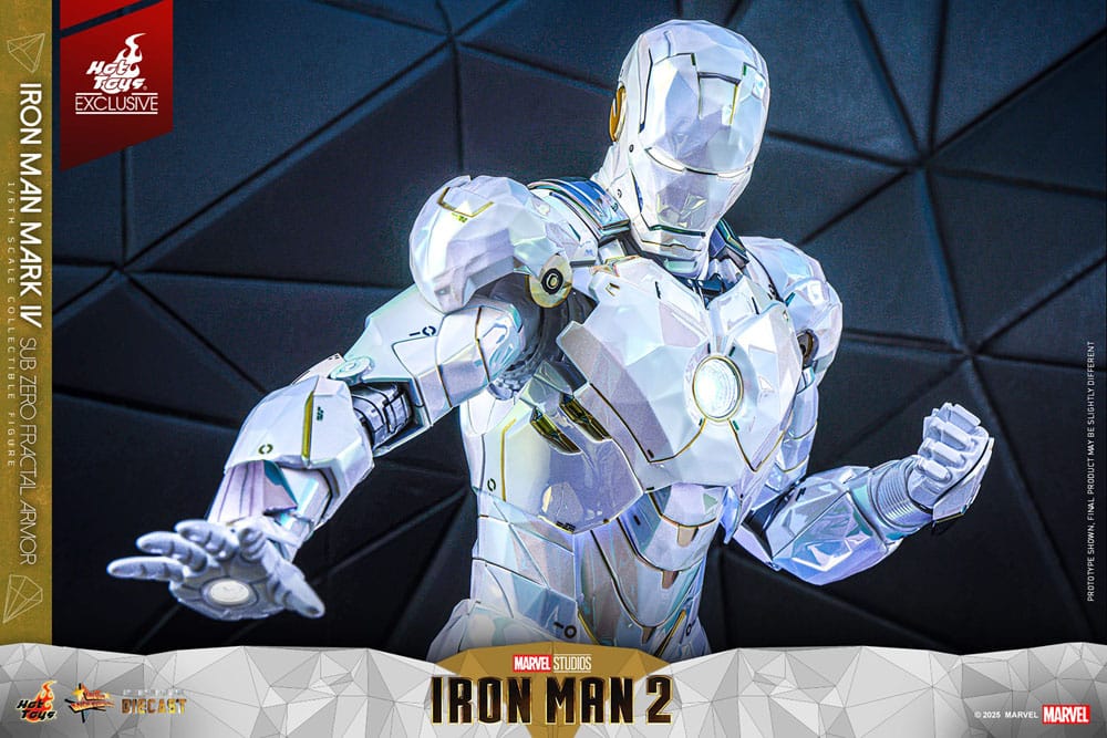 Iron Man 2 Movie Masterpiece Diecast Actionfigur 1/6 Iron Man Mark IV (Sub-Zero Fractal Armor) Hot Toys Exclusive 33 cm - Preorder - ETA: 25.02.2026