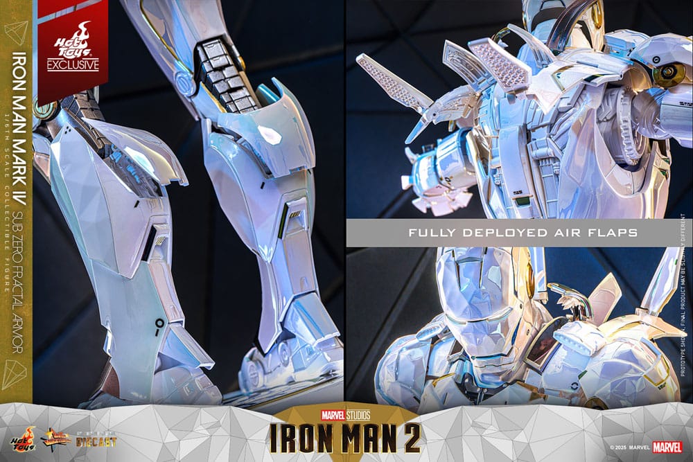 Iron Man 2 Movie Masterpiece Diecast Actionfigur 1/6 Iron Man Mark IV (Sub-Zero Fractal Armor) Hot Toys Exclusive 33 cm - Preorder - ETA: 25.02.2026