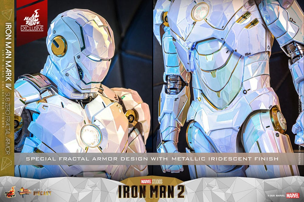 Iron Man 2 Movie Masterpiece Diecast Actionfigur 1/6 Iron Man Mark IV (Sub-Zero Fractal Armor) Hot Toys Exclusive 33 cm - Preorder - ETA: 25.02.2026