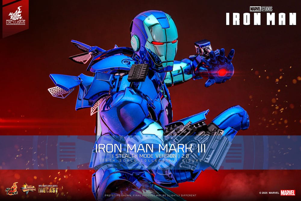 Iron Man Movie Masterpiece Diecast Actionfigur 1/6 Iron Man Mark III (Stealth Mode Ver.) 2.0 Hot Toys Exclusive 33 cm - Preorder - ETA: 18.11.2025