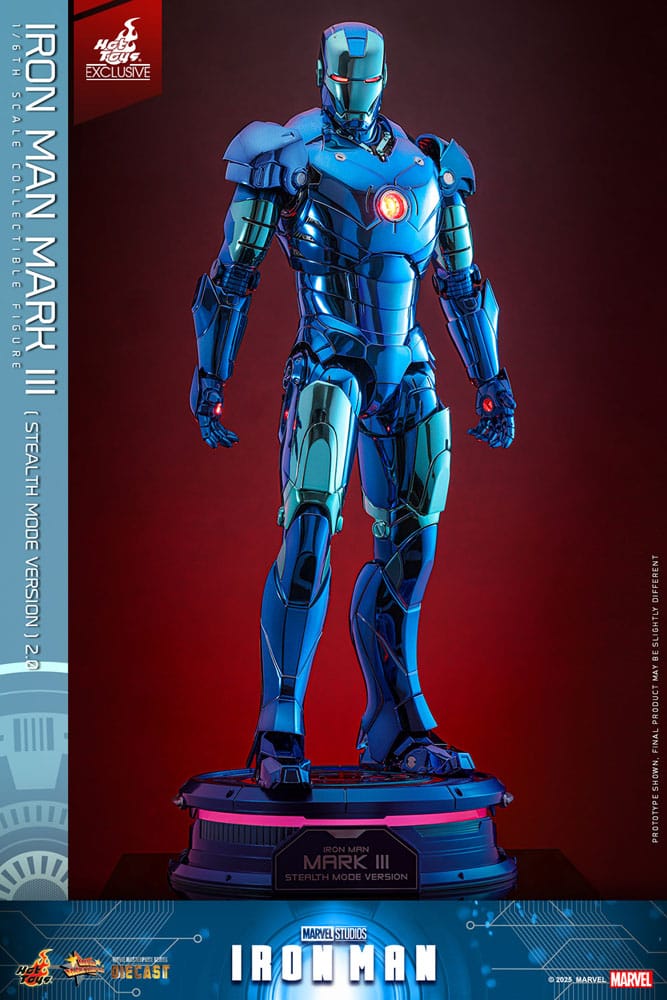 Iron Man Movie Masterpiece Diecast Actionfigur 1/6 Iron Man Mark III (Stealth Mode Ver.) 2.0 Hot Toys Exclusive 33 cm - Preorder - ETA: 18.11.2025