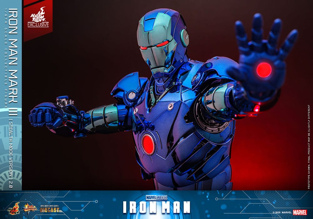 Iron Man Movie Masterpiece Diecast Actionfigur 1/6 Iron Man Mark III (Stealth Mode Ver.) 2.0 Hot Toys Exclusive 33 cm - Preorder - ETA: 18.11.2025