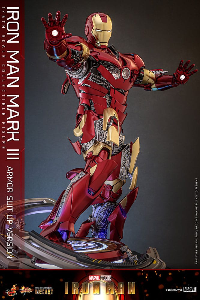 Iron Man Movie Masterpiece Diecast Actionfigur 1/6 Iron Man Mark III (Armor Suit Up Version) 32 cm - Preorder - ETA: 25.11.2026
