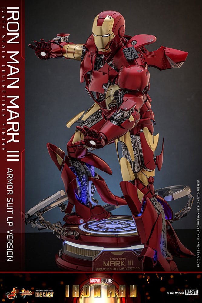 Iron Man Movie Masterpiece Diecast Actionfigur 1/6 Iron Man Mark III (Armor Suit Up Version) 32 cm - Preorder - ETA: 25.11.2026
