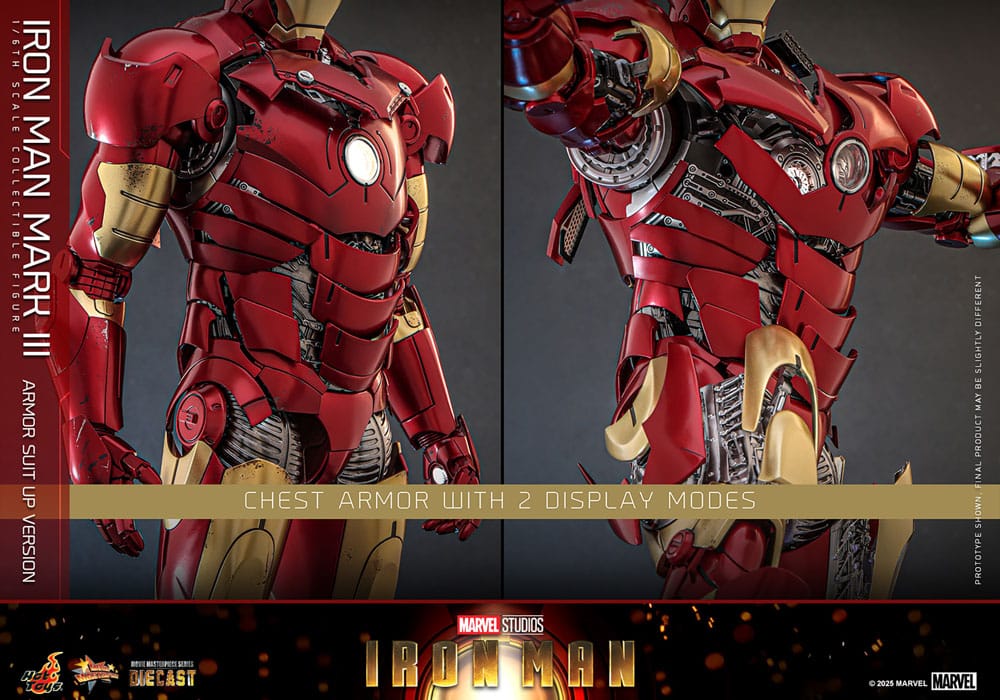Iron Man Movie Masterpiece Diecast Actionfigur 1/6 Iron Man Mark III (Armor Suit Up Version) 32 cm - Preorder - ETA: 25.11.2026