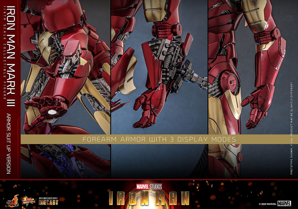 Iron Man Movie Masterpiece Diecast Actionfigur 1/6 Iron Man Mark III (Armor Suit Up Version) 32 cm - Preorder - ETA: 25.11.2026