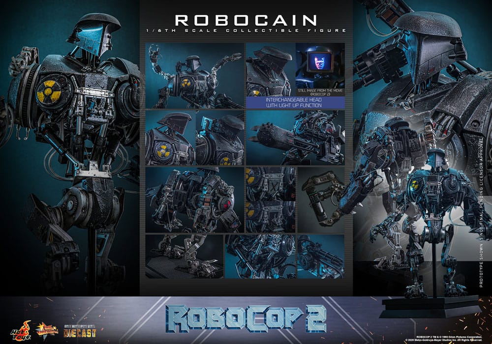 RoboCop 2 Movie Masterpiece Diecast Actionfigur 1/6 RoboCain 40 cm - Preorder - ETA: 25.11.2026