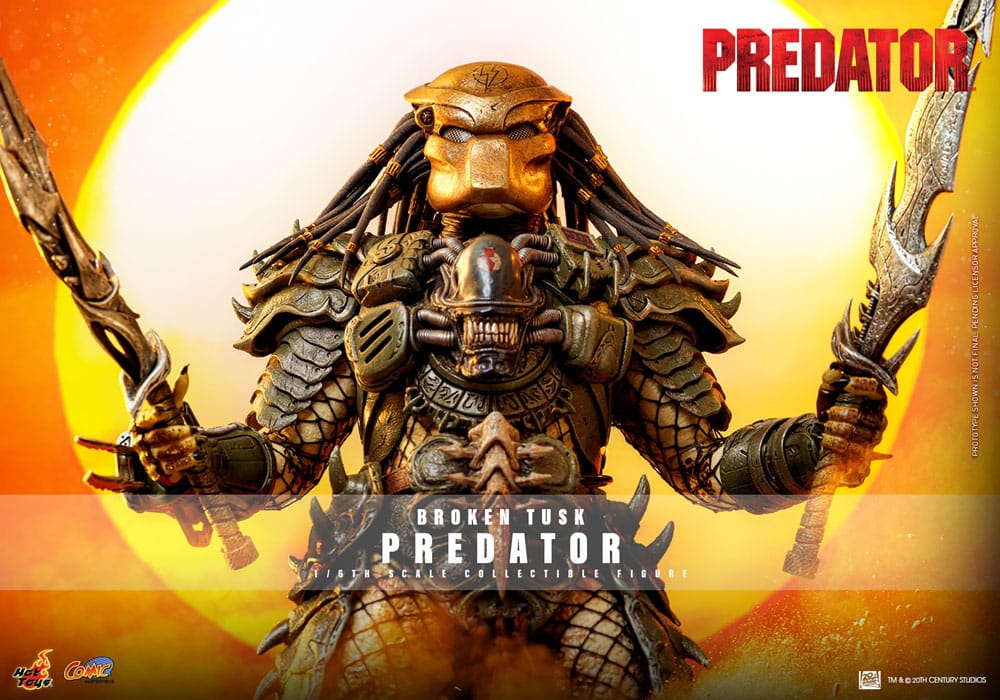 Alien vs. Predator Comic Masterpiece Actionfigur 1/6 Broken Tusk Predator 35 cm - Preorder - ETA: 25.11.2026