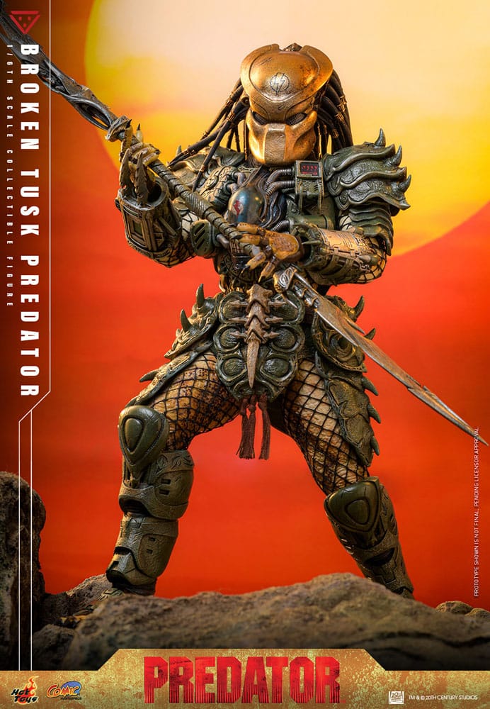 Alien vs. Predator Comic Masterpiece Actionfigur 1/6 Broken Tusk Predator 35 cm - Preorder - ETA: 25.11.2026