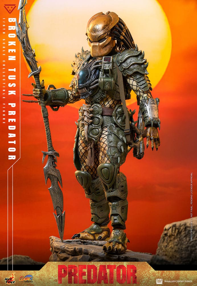 Alien vs. Predator Comic Masterpiece Actionfigur 1/6 Broken Tusk Predator 35 cm - Preorder - ETA: 25.11.2026