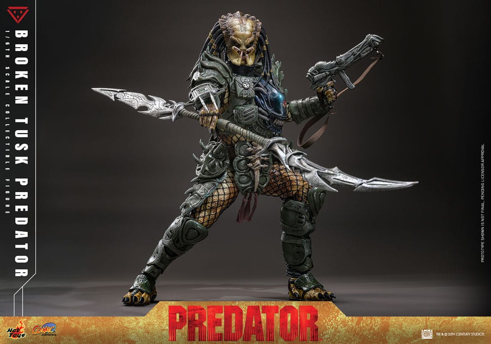 Alien vs. Predator Comic Masterpiece Actionfigur 1/6 Broken Tusk Predator 35 cm - Preorder - ETA: 25.11.2026