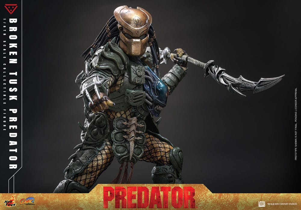 Alien vs. Predator Comic Masterpiece Actionfigur 1/6 Broken Tusk Predator 35 cm - Preorder - ETA: 25.11.2026