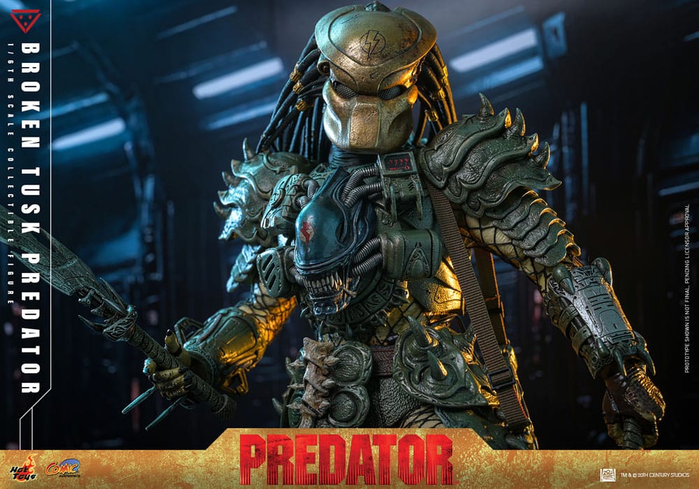 Alien vs. Predator Comic Masterpiece Actionfigur 1/6 Broken Tusk Predator 35 cm - Preorder - ETA: 25.11.2026