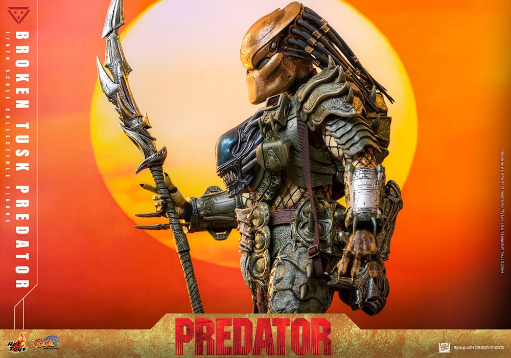 Alien vs. Predator Comic Masterpiece Actionfigur 1/6 Broken Tusk Predator 35 cm - Preorder - ETA: 25.11.2026