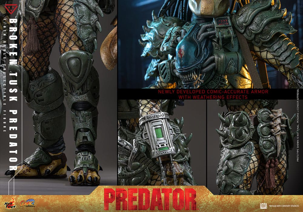 Alien vs. Predator Comic Masterpiece Actionfigur 1/6 Broken Tusk Predator 35 cm - Preorder - ETA: 25.11.2026