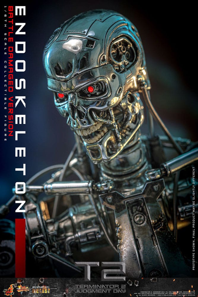 Terminator 2 Movie Masterpiece Die-cast Actionfigur 1/6 Endoskelett (Battle Damaged Version) 31 cm - Preorder - ETA: 25.11.2026
