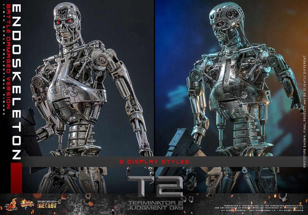 Terminator 2 Movie Masterpiece Die-cast Actionfigur 1/6 Endoskelett (Battle Damaged Version) 31 cm - Preorder - ETA: 25.11.2026