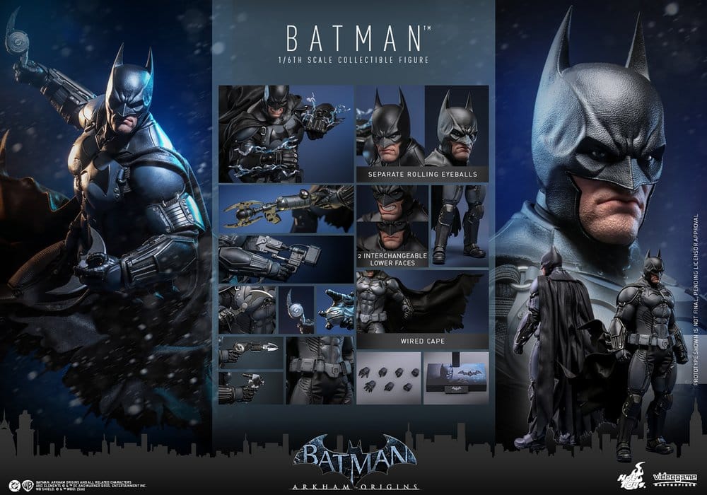Batman Arkham Origins Videogame Masterpiece Actionfigur 1/6 Batman 33 cm - Preorder - ETA: 25.05.2027