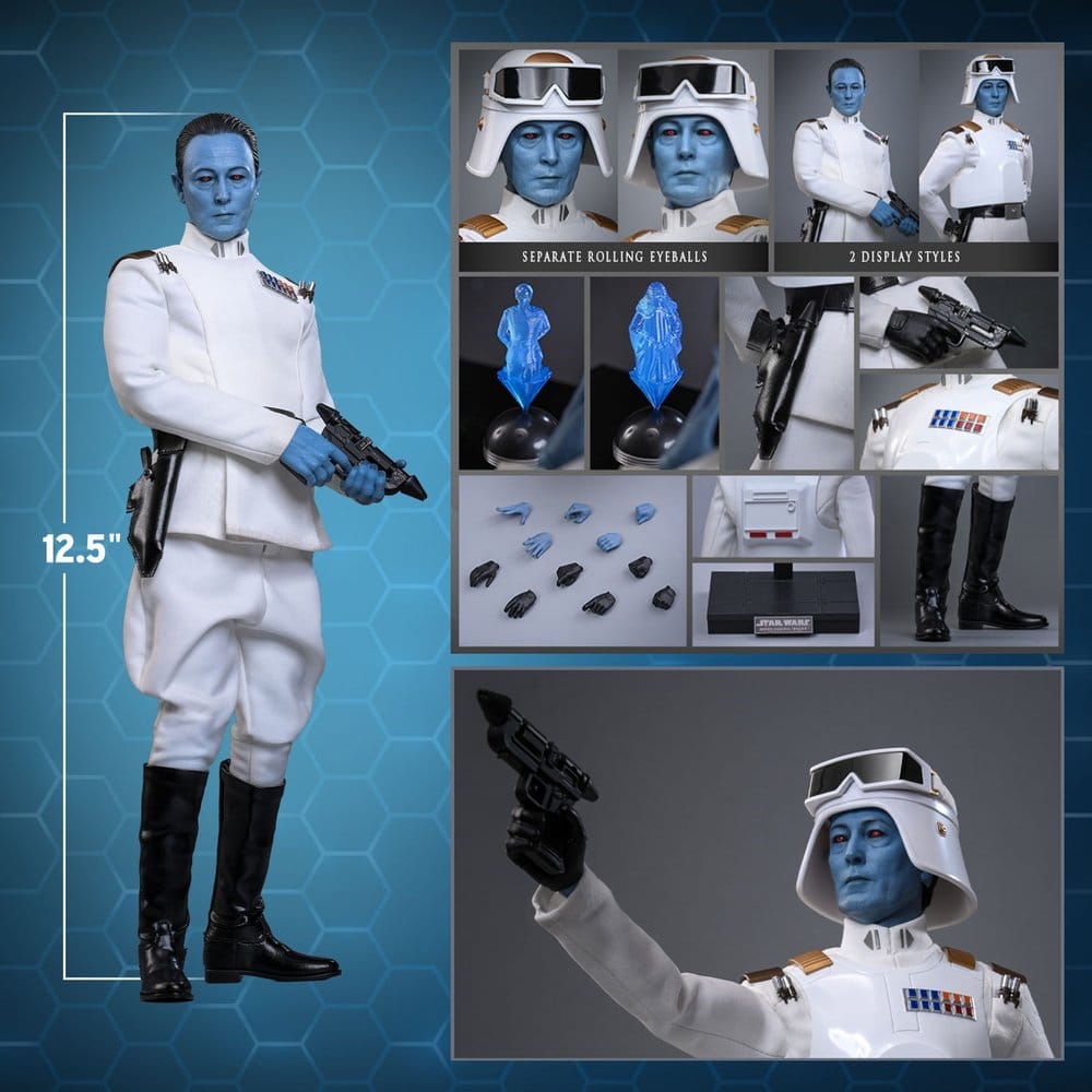 Star Wars: Rebels Television Masterpiece Actionfigur 1/6 Grand Admiral Thrawn (Imperial Armor) Hot Toys Exclusive 32 cm - Preorder - ETA: 25.02.2027