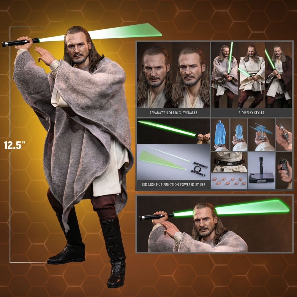 Star Wars Movie Masterpiece Actionfigur 1/6 Qui-Gon Jinn (Collector Edition) 32 cm - Preorder - ETA: 25.02.2028