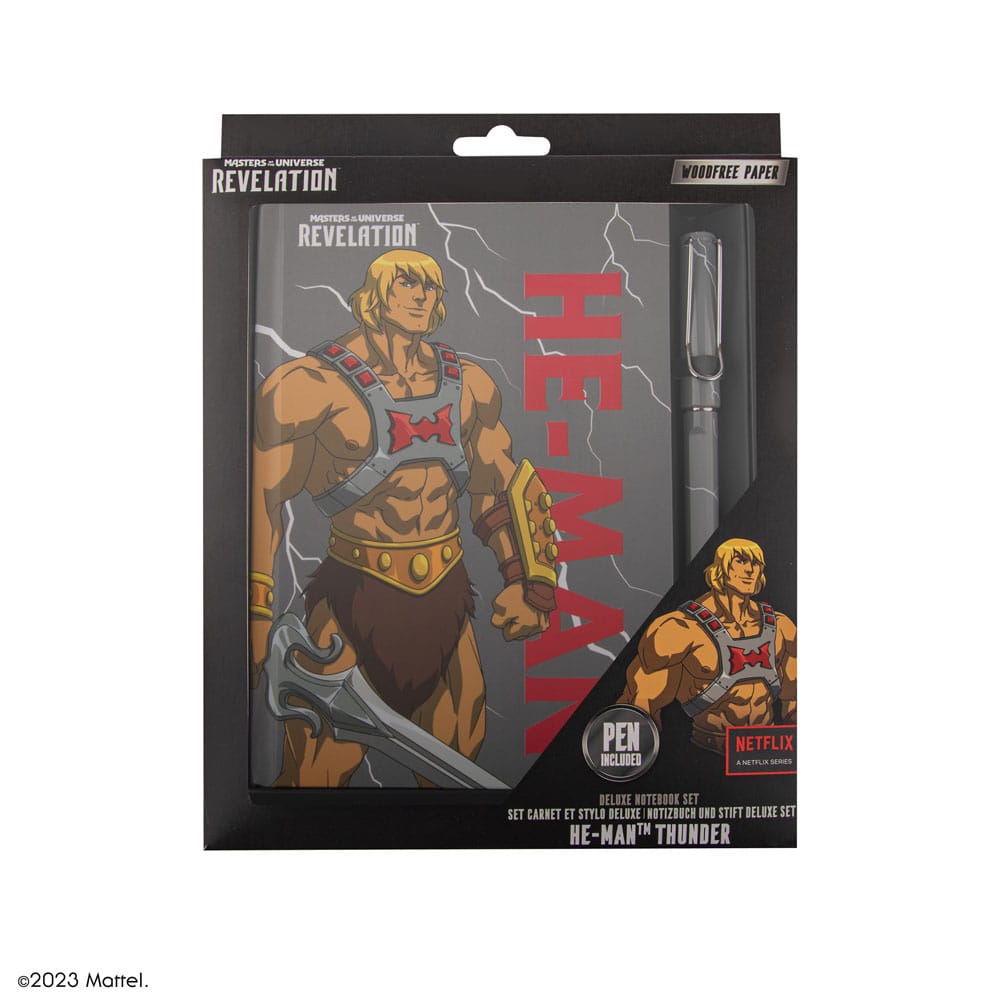 Masters of the Universe - Revelation: He-Man Thunder Deluxe Notebook Set (Notebook + Stift) - Versand: 5-7 Tage nach Bestellung