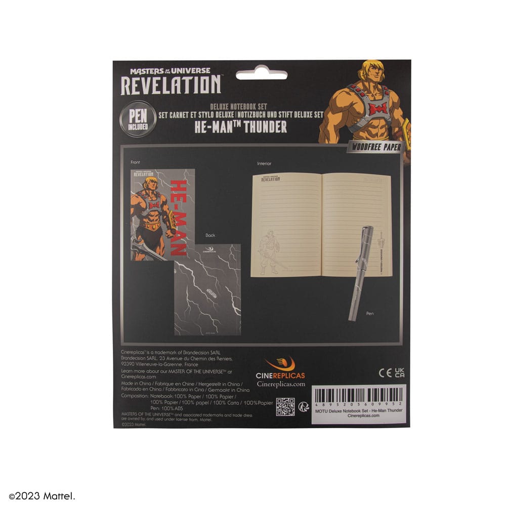 Masters of the Universe - Revelation: He-Man Thunder Deluxe Notebook Set (Notebook + Stift) - Versand: 5-7 Tage nach Bestellung