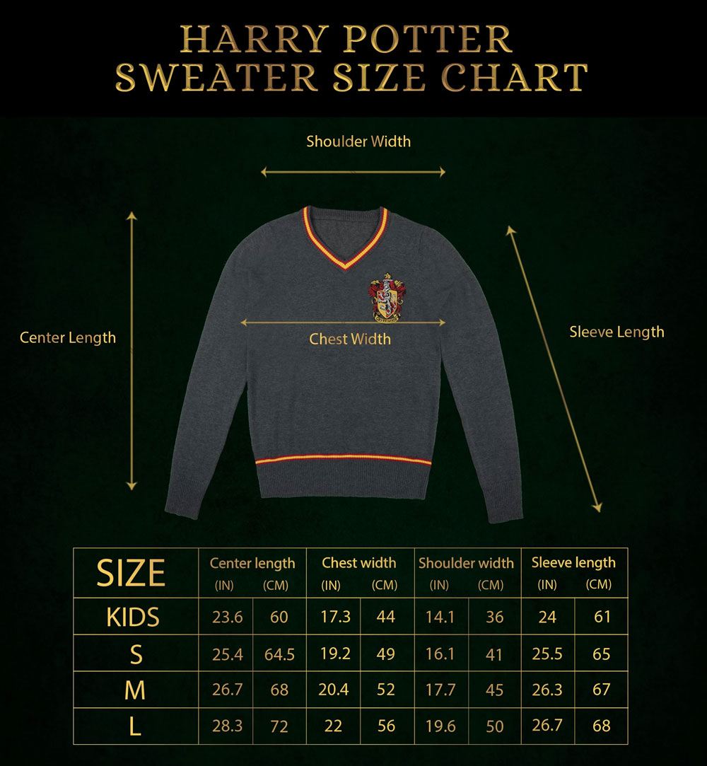 Harry Potter Strickpullover Gryffindor Größe L - Versand: 5-7 Tage nach Bestellung